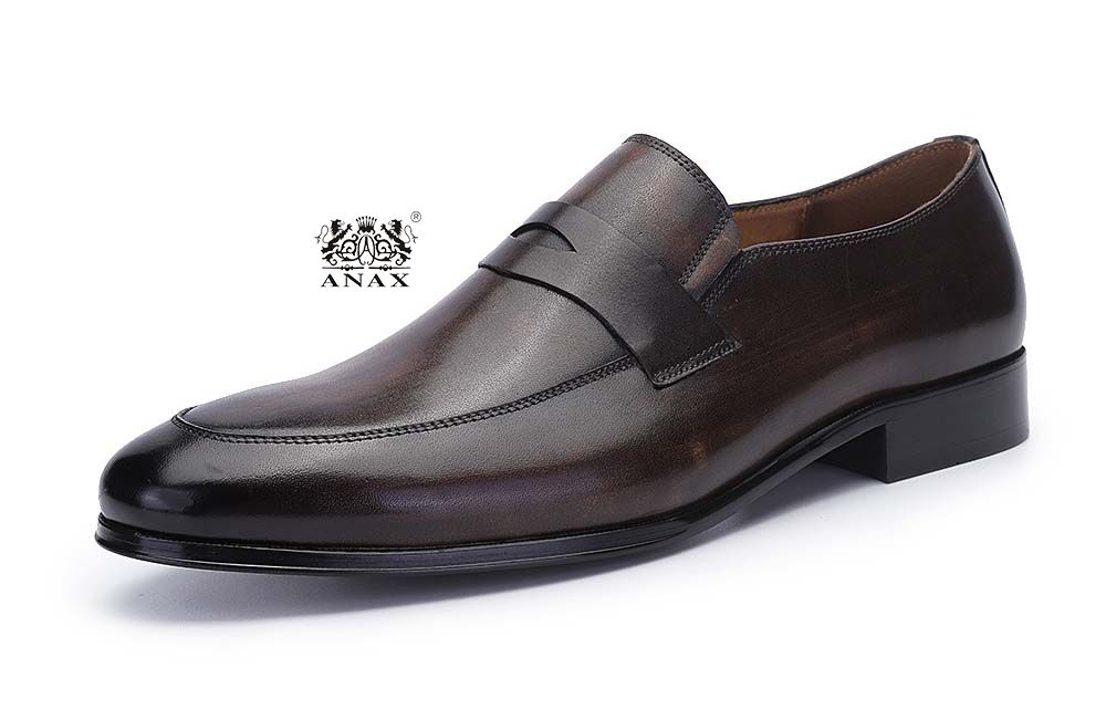 Leather Slip on Loafers Dress Shoes