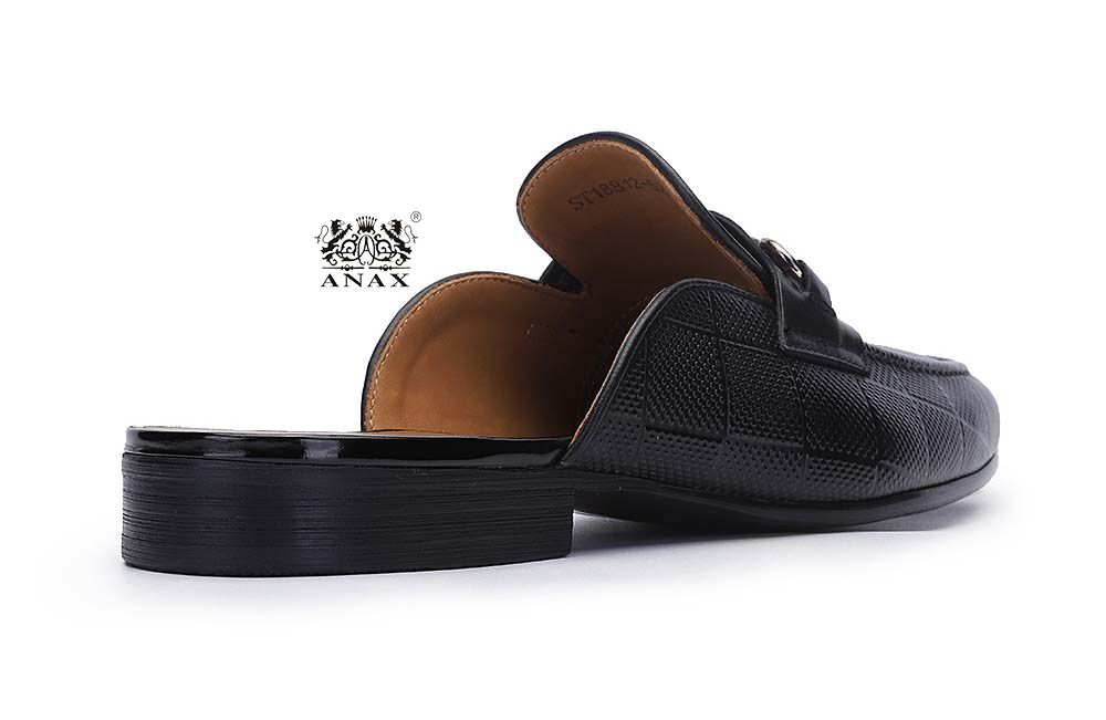 Leather Buckle Half Shoes Slippers