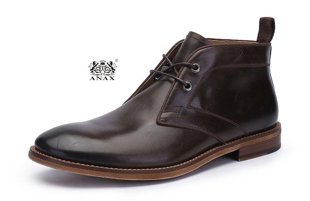 Leather Lace-up Derby Boots