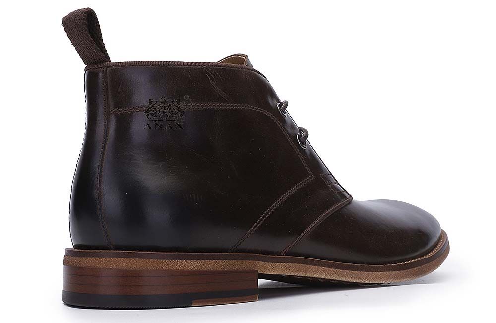 Leather Lace-up Derby Boots