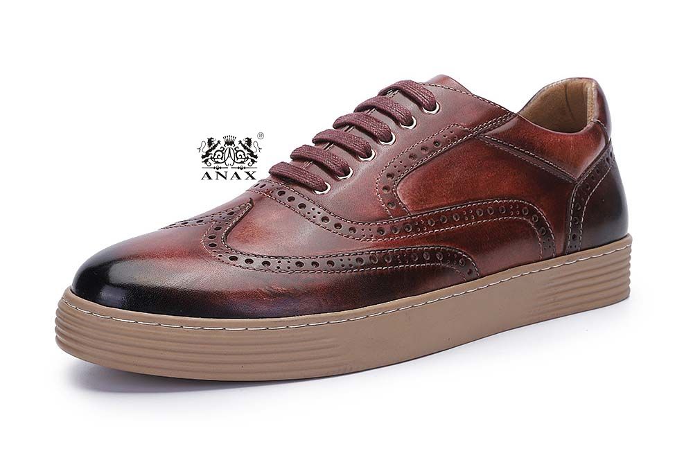 Leather Brogue Casual Shoes Sneakers
