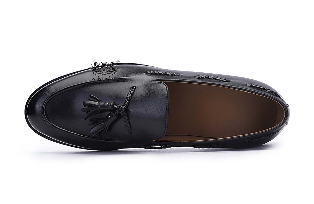 Leather Tassels Slip-on Loafers Shoes