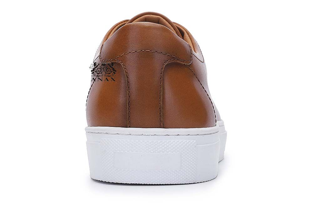 Brown Leather Casual Shoes Sneakers