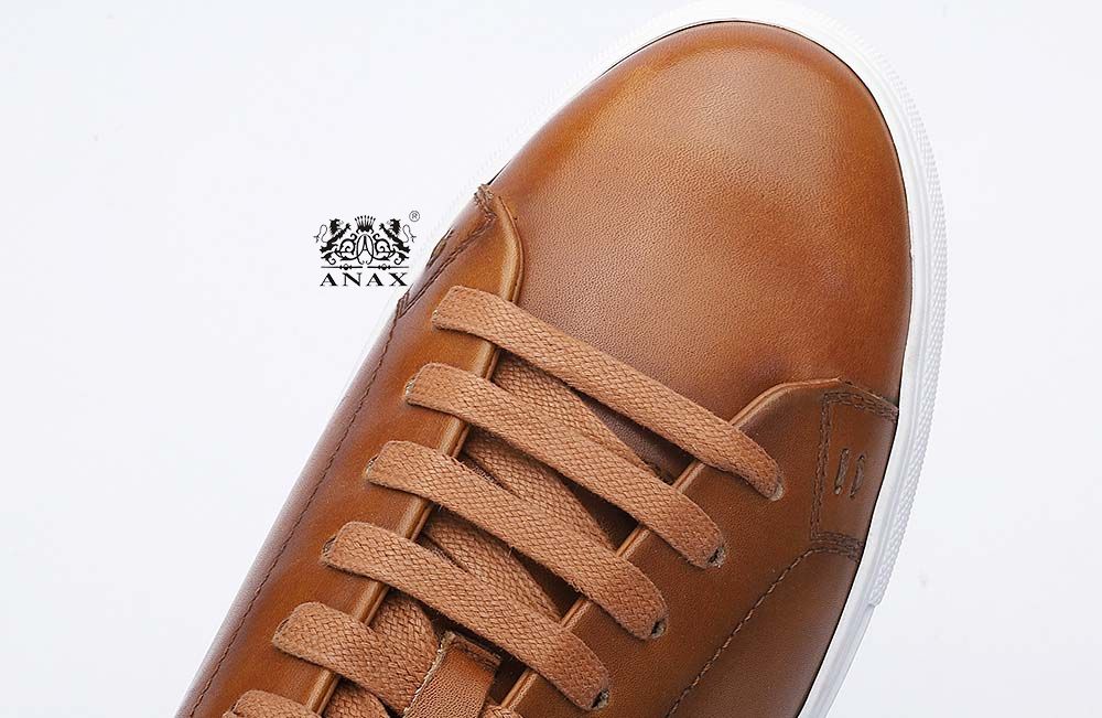 Brown Leather Casual Shoes Sneakers