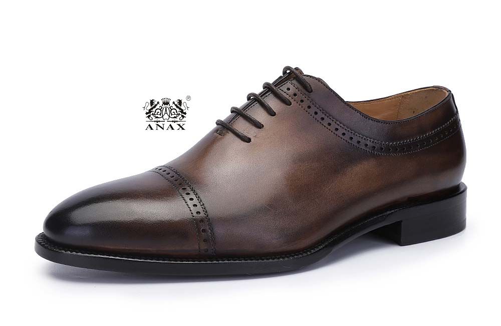 Cow Leather Brogue Oxford Shoes