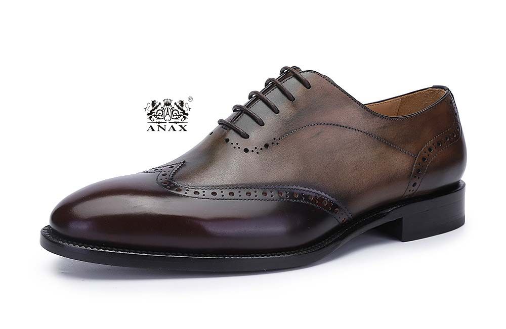 Leather Oxford Brogue Dress Shoes