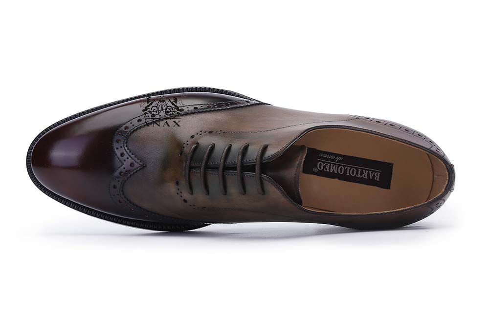 Leather Oxford Brogue Dress Shoes