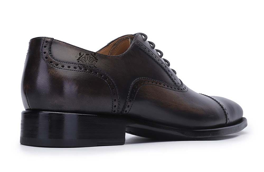 Leather Brogue Oxford Dress Shoes