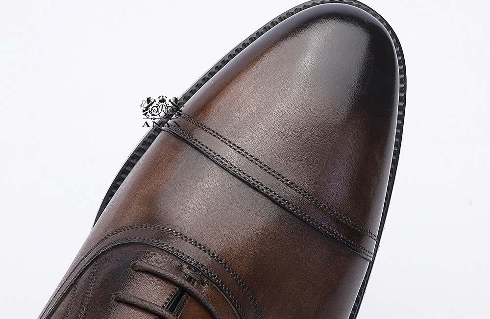 Leather Brogue Oxford Dress Shoes