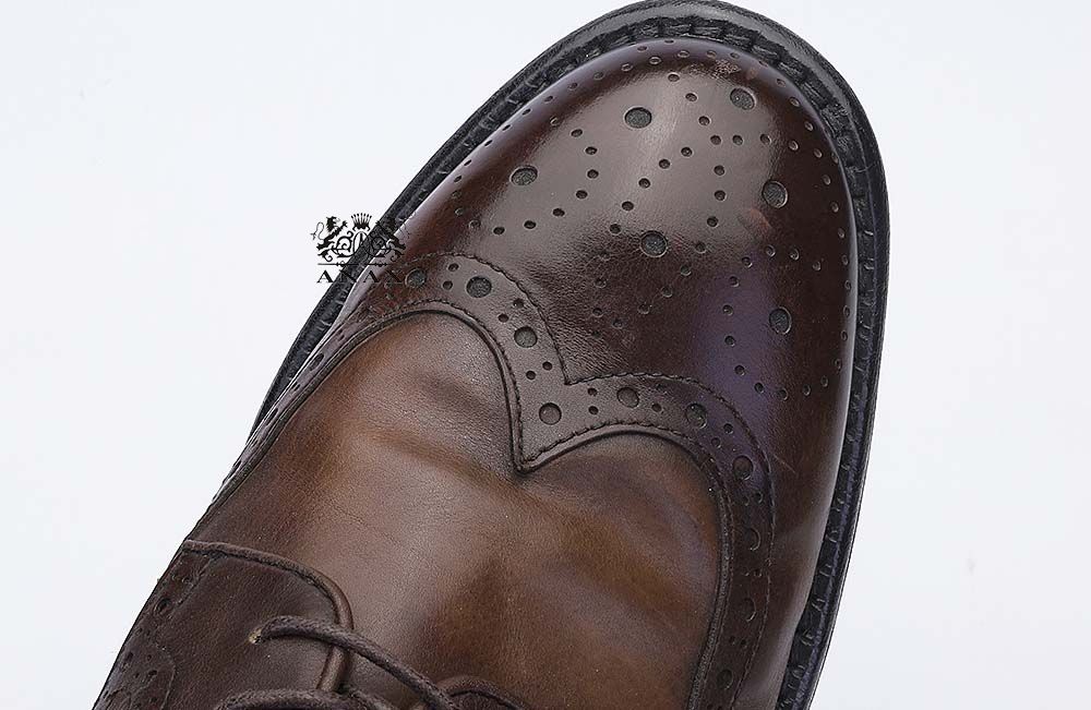 Cow Leather Brogue Derby Shoes